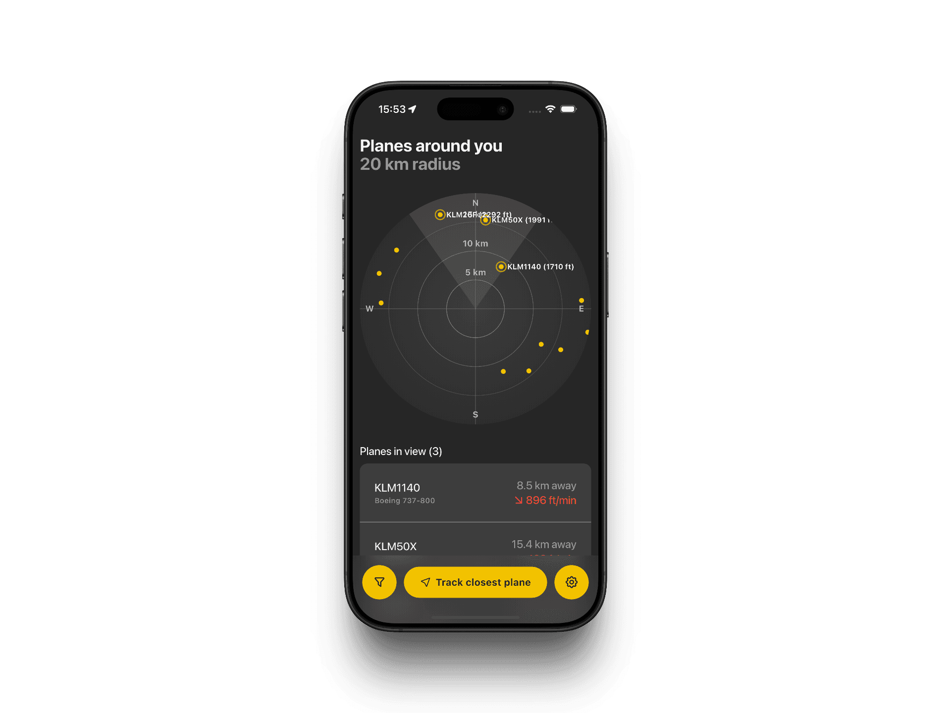 Radar screen